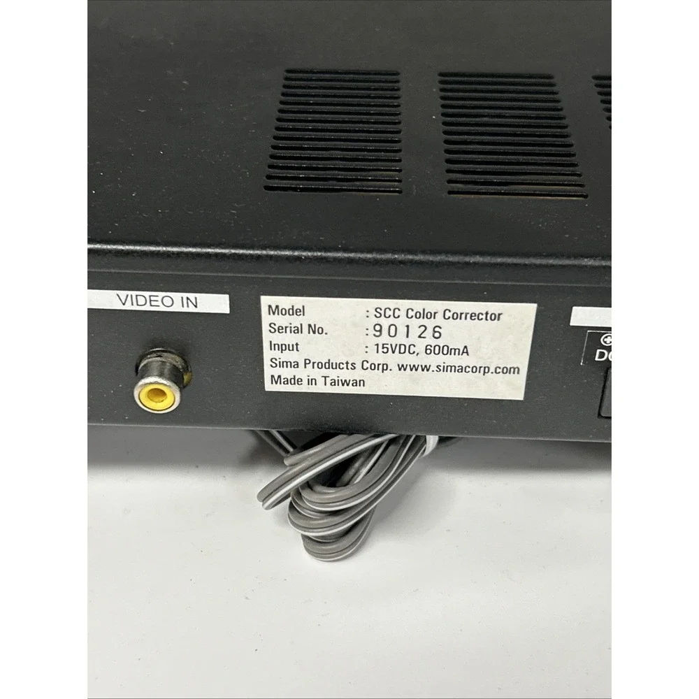 Sima SCC Video Color Corrector Pro Series w/ Power Supply Tested